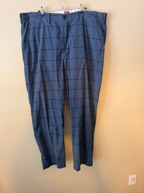 Levi’s Men's Blue Plaid Casual Chino Pants